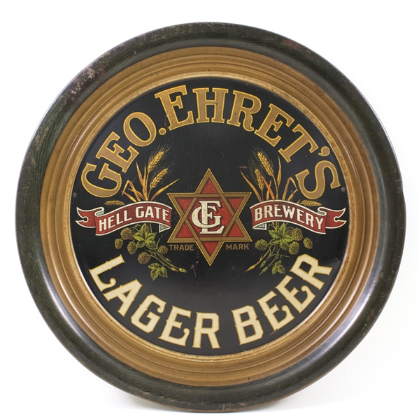 Geo. Ehrets Lager Beer Embossed Charger
